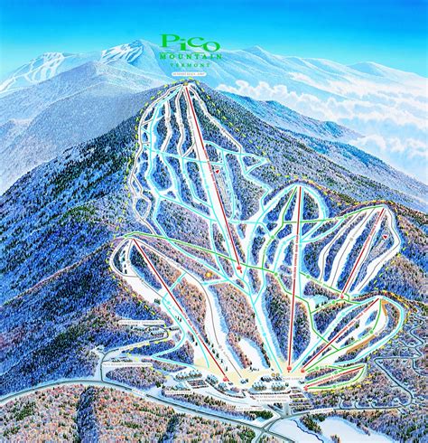 pico ski area trail map